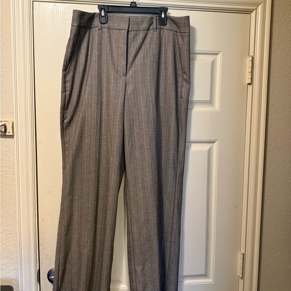 White House Black Market Women’s Charcoal Pinstripe Pants